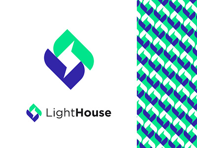 PowerHouse Logo - bolt, thunder, lightning, electric abstract pattern bolt branding colors electric energy logo green l letter l lightning logodesign mark negative space pattern positive space power logo powerhouse strom symbol thunder