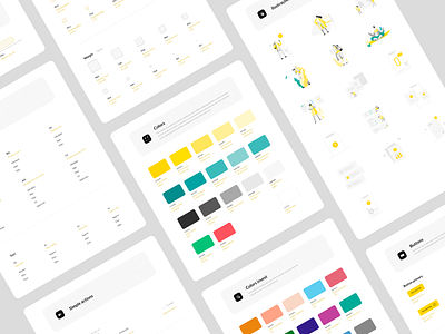 Design System developed for the Nomad Bank design system dsm interface tokens ui yellow