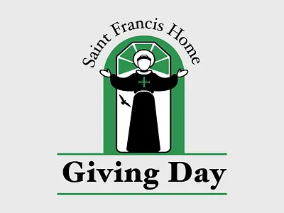 Saint Francis Home Giving Day Logo branding event design giving day graphic design identity illustration logo logo design religious logo saint francis vector