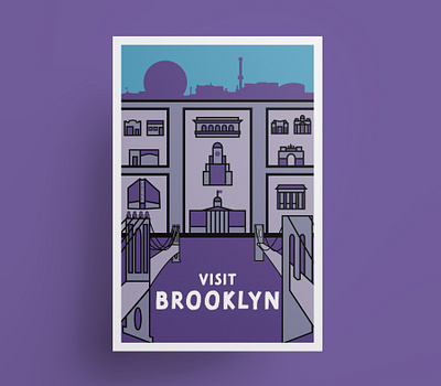 Brooklyn vintage travel poster brooklyn brooklyn new york i heart new york i love new york illustration new york new york city nyc poster poster art poster design travel poster vector vector art vector illustration vintage travel poster