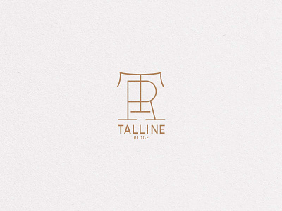 Talline Ridge brand brand design brand identity branding design development identity letters logo logo design monogram ridge tr