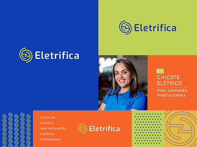 Destec Rebranding to Eletrifica - Concepts & Key visual brand brand identity branding design e brand e logo electric fresh graphic design harness illustration kit logo logo design