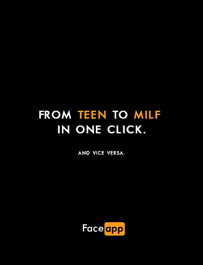 Poster: FaceApp x PornHub animation app branding design face graphic design humour illustration logo poster ui ux vector web