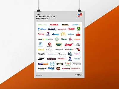 The Corporate States of America brand branding corporate logo