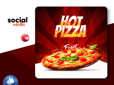 Social Media Post Design ads advertisement facebook post fastfood fire flame food food banner food delivery hot instagram post instagram stories pizza social ads social media banner social media post social media template socialmedia template web banner