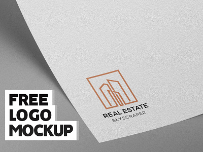 Logo Mockup - FREE banding design logo free psd files free psd mockup freebie logo mockup logo paper paper mockup present logo psd mockup visual identity