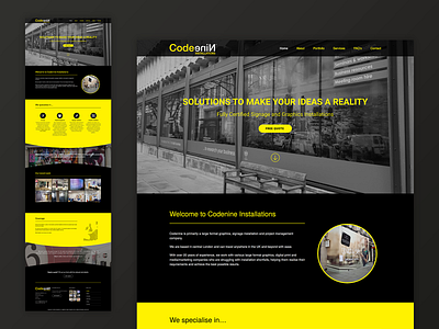 Branding, Website Design & Development CodeNine Installations branding design graphic design installations ui uk based ux web design web development website wordpress