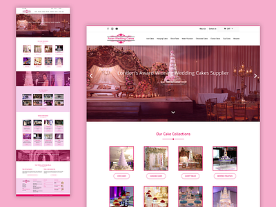 Branding, Website Design & Development - Wedding Cake Ecommerce branding design ecommerce ecommerce website logo ui uk based ux web design web development website wedding woocommerce wordpress