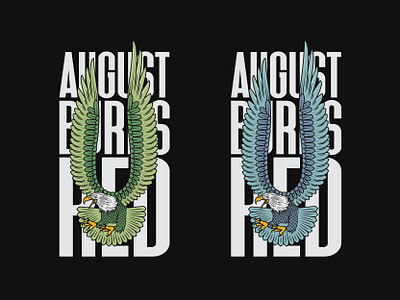 August Burns Red // Eagle Design apparel august bird bold brand branding burns design drawing eagle grunge illustration merch metal metalcore shirt type vanguard