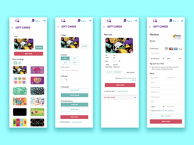 Taco Bell Gift Card User Flow