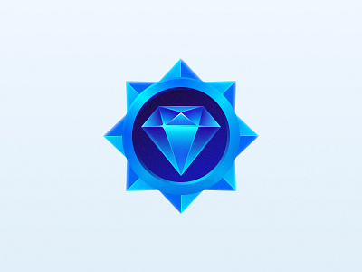 蓝钻徽标 design icon 徽标