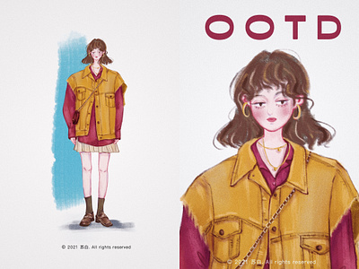 一周look 02 design design draw illustration illustration art banner design illustration design typography