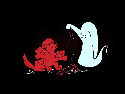 Monstrous aughost aughostus gloom cerberus character character design design dog illustration mid century monstrous retro vintage