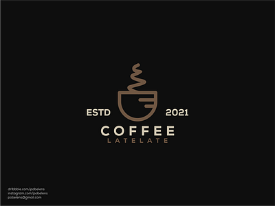 Coffee Logo app brand mark branding design icon illustration jewelry logo lineart logo logo logo maker logodesign luxury logo monoline logo royal logo sale logo top logo ui ux vector vintage logo