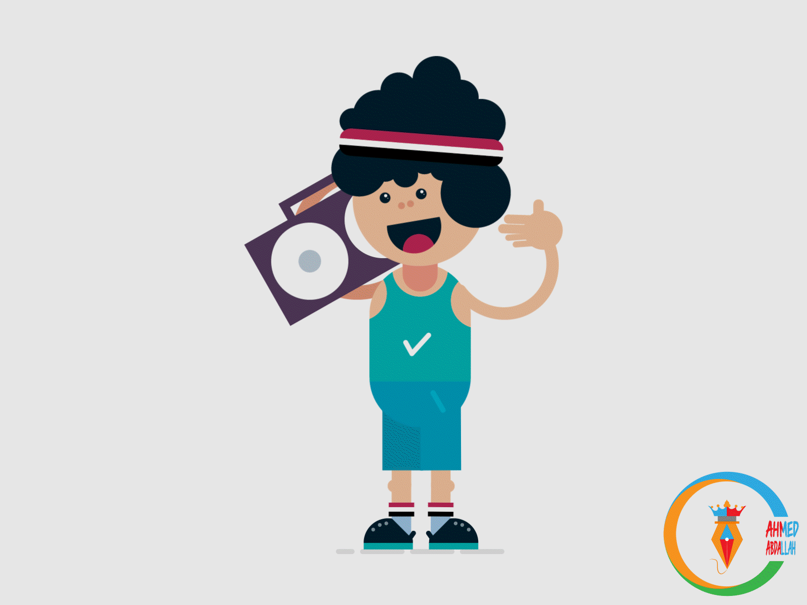 Happy boy motion graphics