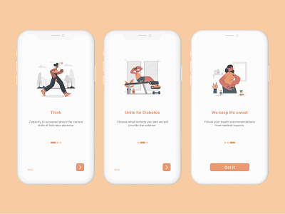 Daily UI #023 - Onboarding app dailyui diabetic figma mobile ui uidesign ux uxdesign