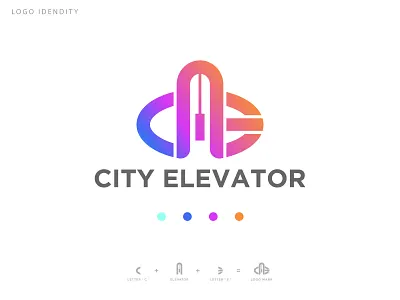 City elevator company logo abstract design abstract logo brand idendity branding branding design c letter logo e letter e letter logo elevator company logo elevator logo graphic design letter logo letter logo design logo logo design logo folio logo maker logo type visual identity