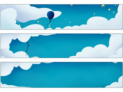 Illustrations for an annual calendar calendar design fantasy illustration sky stars