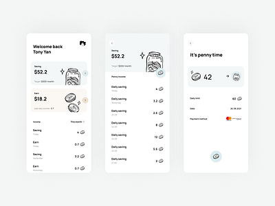 Tiny Money app concept earning finance saving