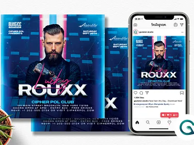 Guest DJ Party Flyer Template dj flyer