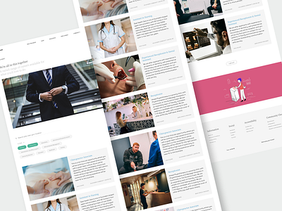 Carehood : Employment Page care carehood clean design health healthcare minimal paas product design responsive saas ui user interface ux web design webapp website website design