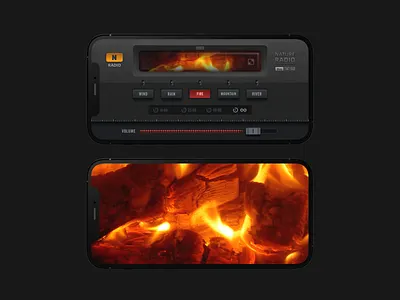 Radio / UI bgm campfire nature player radio ui