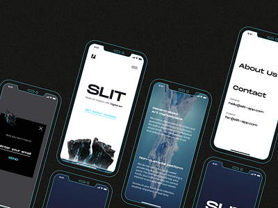 SLIT - Responsive Design for NFT Market 3d 3d model clean iceberg marketplace mobile mobile app mobile design mobile trends nft nft market nft marketplace responsive responsive design trends ui