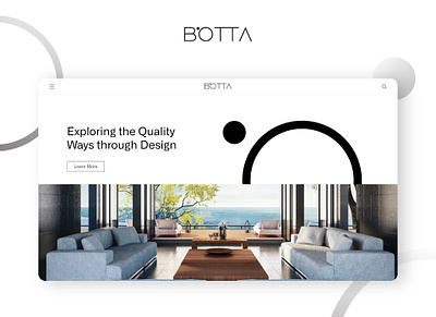 Botta Interior Website branding design interior website