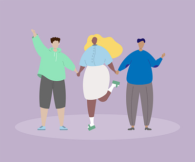 Happy school friends illustration boy friends friendship girl happy illustration people school friends support teamwork together