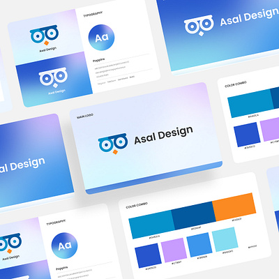 Asal Design Logo asal design blue branding clean design flat logo minimal ui