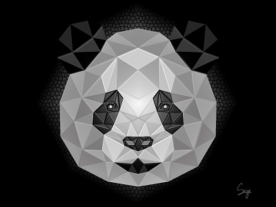 Panda animalportrait design graphic design illustration illustrator logo web