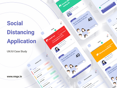 Social Distancing Application creative design dribble rmgx ui ux