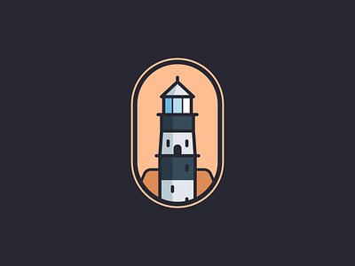 Lighthouse 6 badge branding color color palette design graphic design illustration illustrator light lighthouse logo design mark photoshop vector vector art