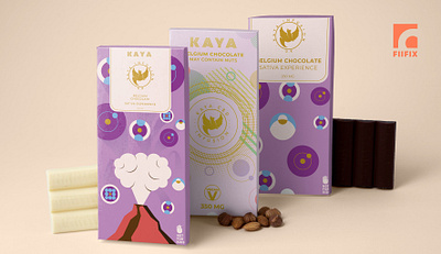 Kaya Chocolate belgium chololate box design box packaging branding chocolate chocolate bar design fiifix fiifix on dribble food packaging graphic design illustration kaya logo