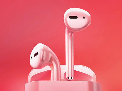 Pinky AirPods 3d 3dmodel blender3d