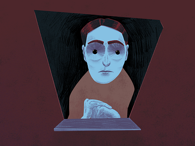Next 2d book illustration casse character creepy editorial editorial illustration hands illustration movie realistic scare movie ticket traditional weird window