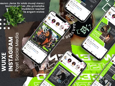 Wuixe - Fashion Sale Instagram Post Template clean colorful company corporate instagram instagram posts instagram stories instagram story instagram template instagram templates modern multipurpose photography pitch deck portfolio studio unique web design web development website