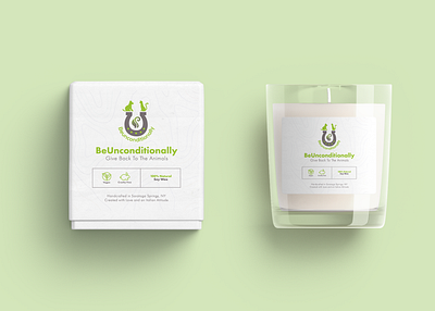 BeUnconditionally Candle branding candle candle label charity design fiifix fiifix on dribble food packaging graphic design illustration logo on profit vector