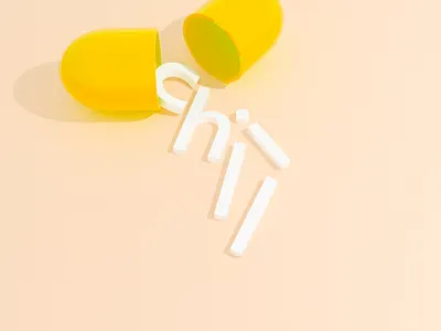 💊 Chill Pill 3d design typography