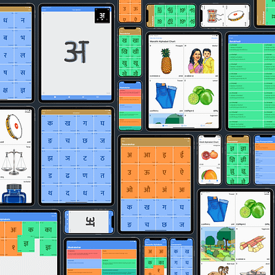 Learn Devanagari Script on your iPhone, iPad and Mac alphabet app barakhadi calligraphy design devanagari graphic design hindi illustration indic language ipad iphone languages learn mac marathi sanskrit typography ui ux