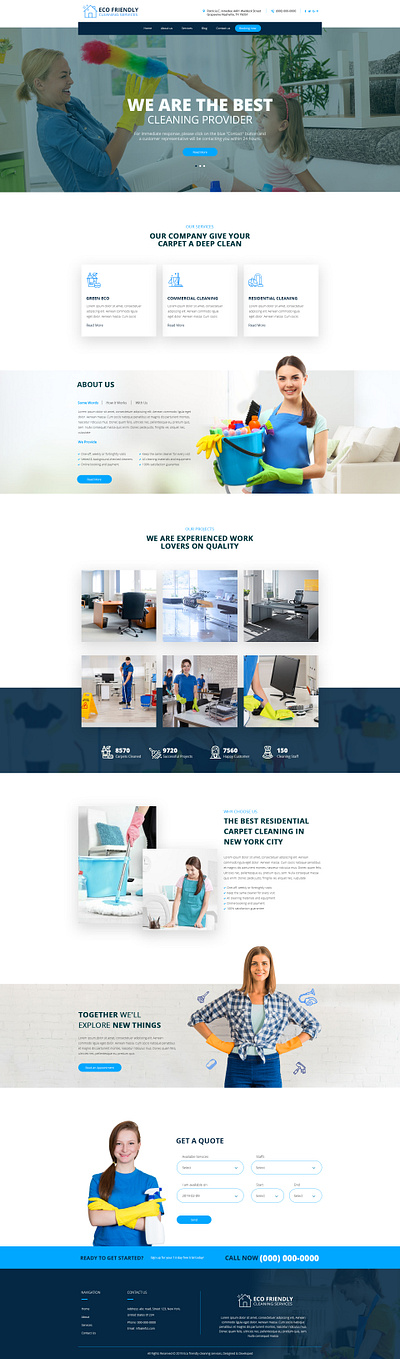 Eco friendly Cleaning Services branding design graphic design logo