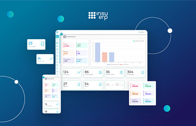 Insu - ERP Cloud server based system dashboard navigation system ui