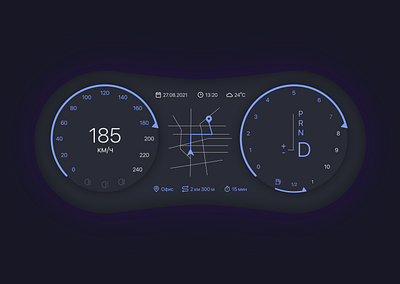 Car Interface for DailyUI challenge 034 dailyui design interface ui uichallenge ux