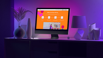 BELLBIZZER Website animation app branding design feature illustration ios landing page money purple rent steps trending ui user ux web web ui