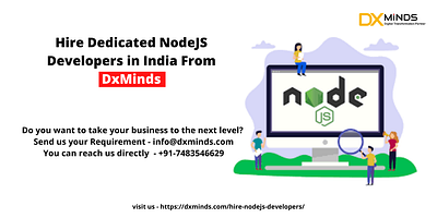 Hire Dedicated NodeJS Developers in India | DxMinds branding ui