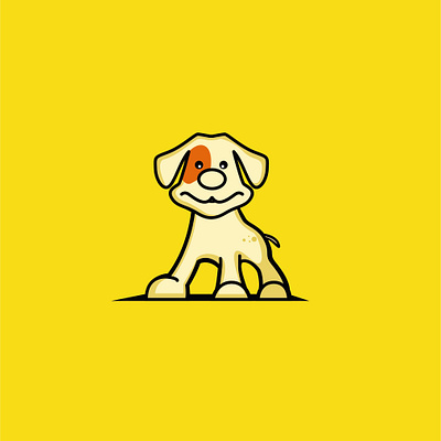 Dog illustration art branding design flat graphic design illustration logo vector