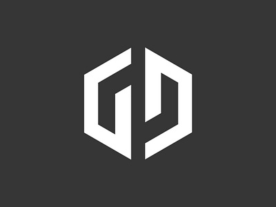 Monogram Letter GD Logo brand branding d design designerclub illustration letter g logo monogram typography ui ux vector wordmark