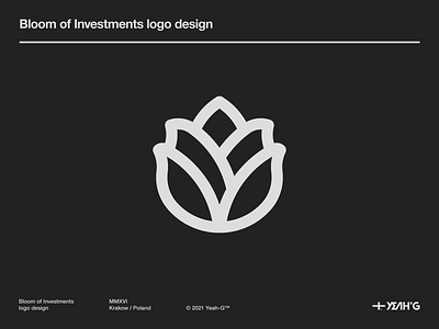 Bloom of Investments logo design bloom brand identity branding branding design corporate identity flat design flower investing investment logo logo construction logo design logodesign logomark logomark design logotype modernism symbol symbol design visual identity