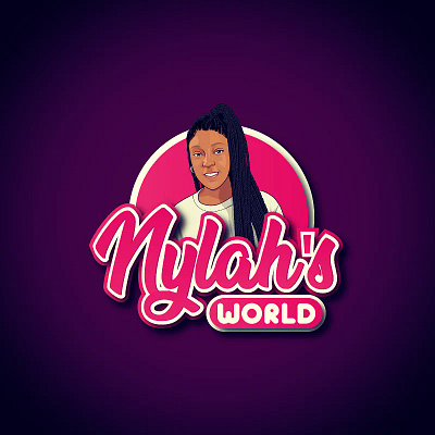 NYLAH'S WORLD branding design icon illustration logo logo design online vector