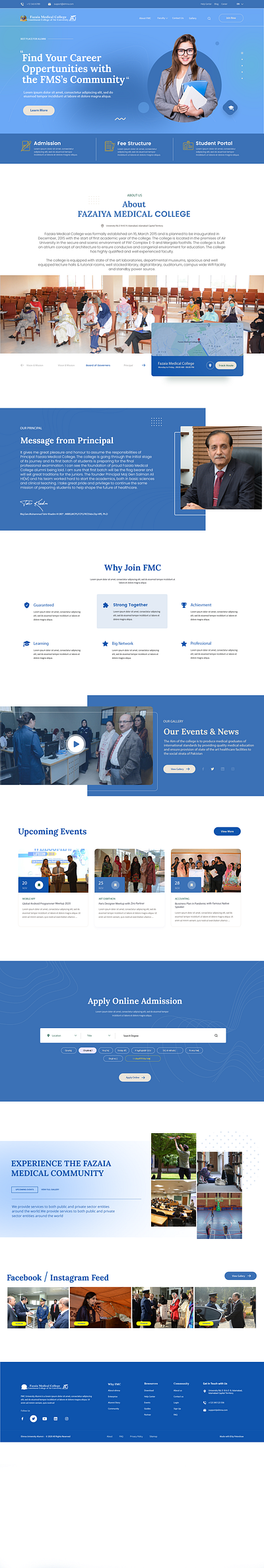 Education Website UI Template app branding design icon illustration logo typography ui ux vector